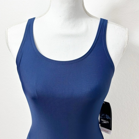 SPEEDO TEAM NAVY WOMEN ONE PIECE SWIMSUIT SIZE 6/32 BRAND NEW WITH TAGS - Picture 5 of 7